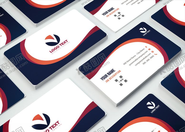 编号：77932010180421158887【酷图网】源文件下载-矢量名片模板