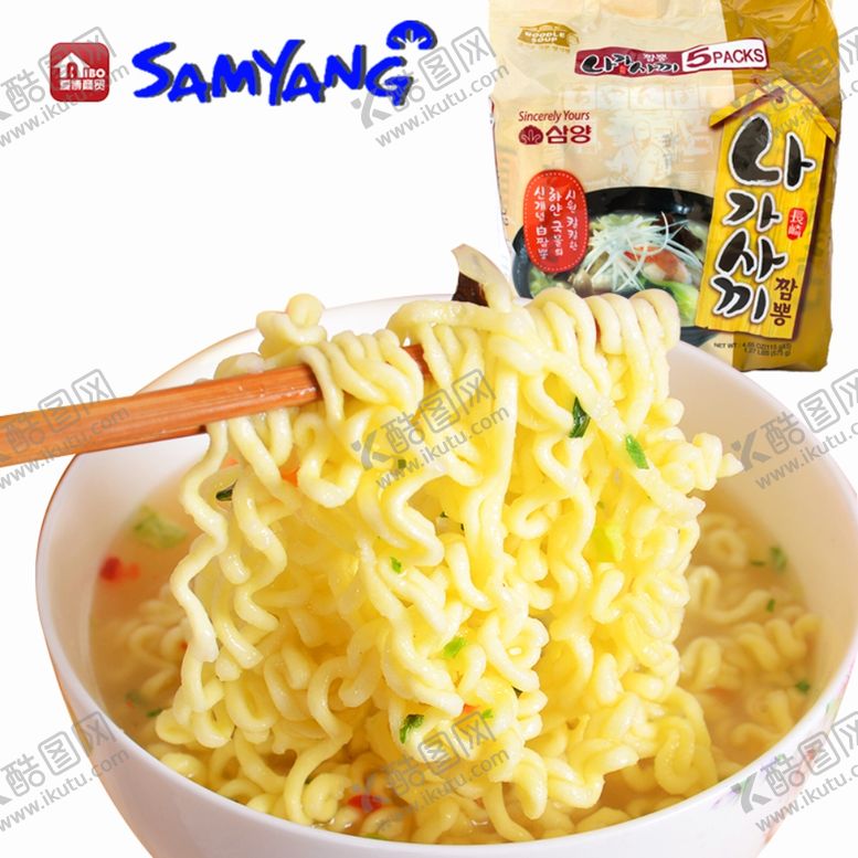 编号：95990609260210352268【酷图网】源文件下载-三养混合海鲜风味拉面韩国