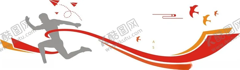 编号：54414302110959255441【酷图网】源文件下载-奔跑文化墙