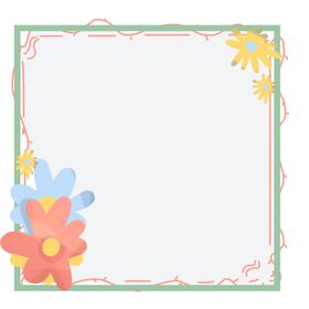花边边框创意AI文字相片