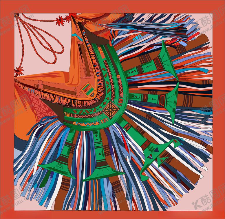 编号：14088610050543414313【酷图网】源文件下载-丝巾图案