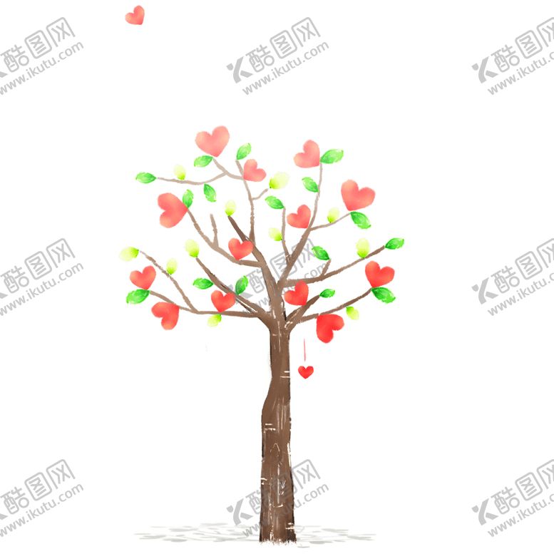 编号：27863107030505039584【酷图网】源文件下载-多彩爱心树