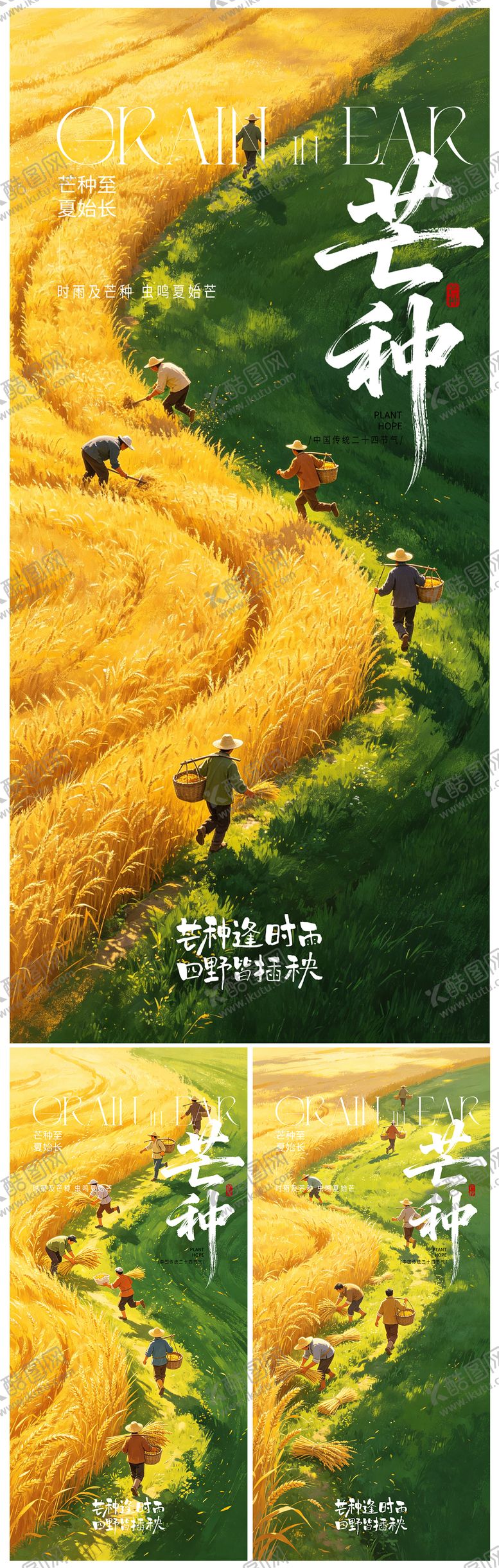 编号：81245305240212383447【酷图网】源文件下载-芒种节气海报