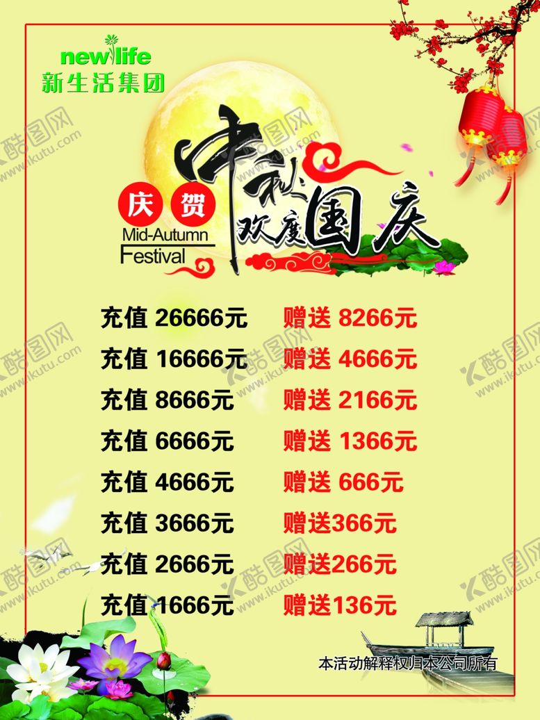 编号：66049307061511242985【酷图网】源文件下载-国庆中秋海报