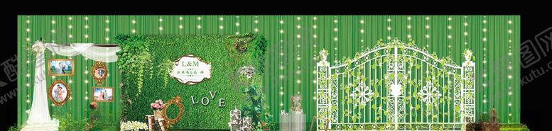 编号：68817605030732308632【酷图网】源文件下载-绿色迎宾区