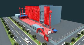 开业庆典气球舞台3D模型素材