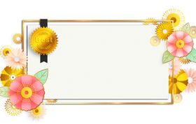 花框背景免抠元素