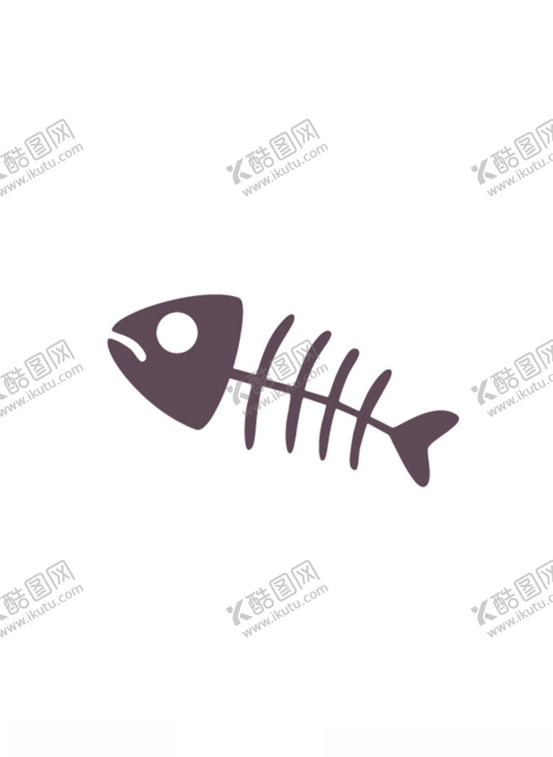 编号：11776703221944569876【酷图网】源文件下载-卡通鱼骨头