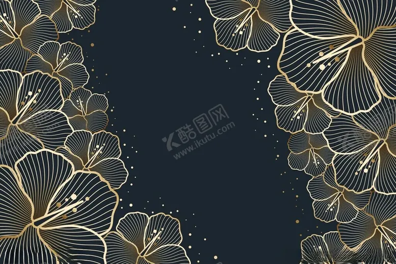 编号：21877501190848354580【酷图网】源文件下载-线描植物背景