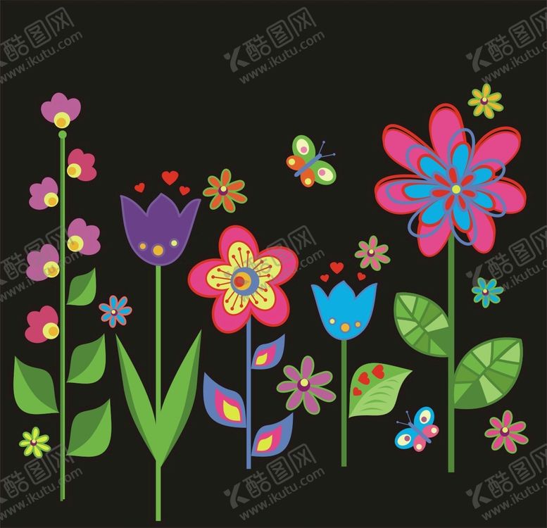 编号：85723910081008554609【酷图网】源文件下载-手绘花卉花朵 