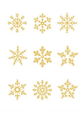 金色雪花