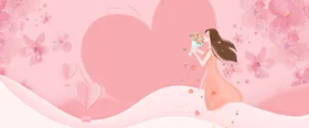 母亲节背景海报水晶浪漫七夕婚庆唯美