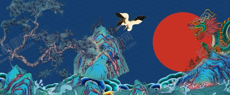 编号：86859509230427434368【酷图网】源文件下载-国潮背景