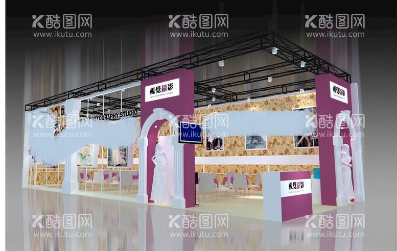 编号：89252601291236271018【酷图网】源文件下载-展览3D模型二面开口