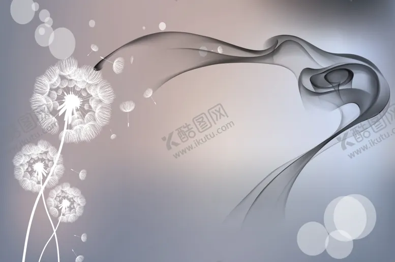 编号：78373806240813448161【酷图网】源文件下载-蒲公英简约背景墙