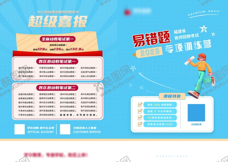 编号：88782810062202149587【酷图网】源文件下载-幼师教育易错题封面