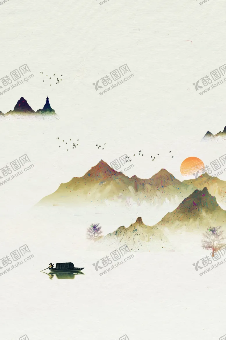 编号：52777709201432219236【酷图网】源文件下载-地产活动复古背景海报素材