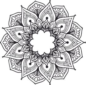 曼陀罗花纹