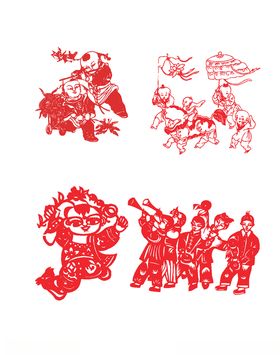 矢量剪纸娃娃矢量娃娃矢量