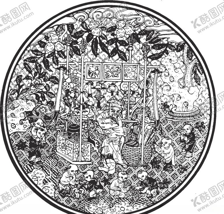 编号：57215009192135582498【酷图网】源文件下载-镂空花图案