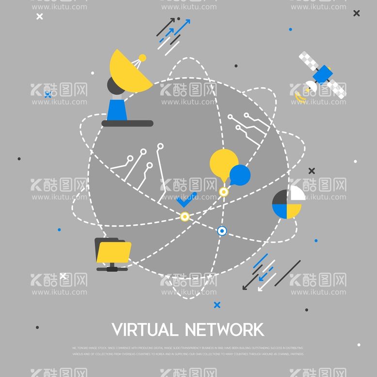 编号：38062109271807434851【酷图网】源文件下载-电子网络科技插画 