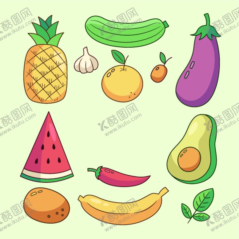 编号：61578612131921101167【酷图网】源文件下载-蔬菜水果