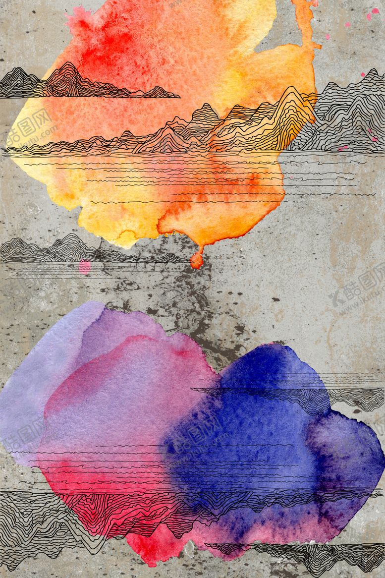 编号：77714810121650013509【酷图网】源文件下载-抽象装饰画