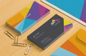 名片样机效果图