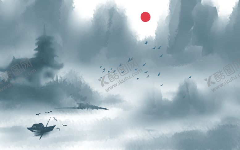 编号：51734009210726388501【酷图网】源文件下载-水墨背景墙