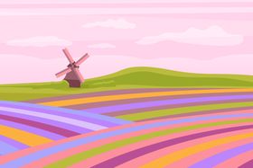 矢量春天背景