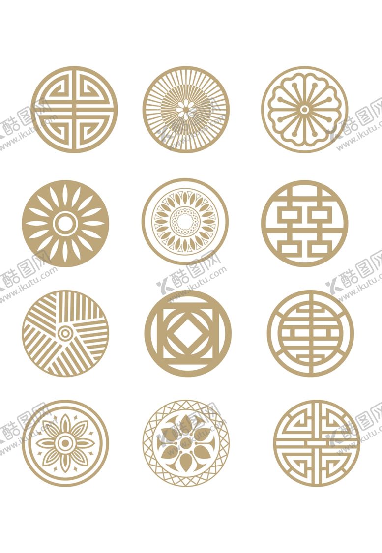 编号：18522110072348446890【酷图网】源文件下载-金色图案花纹