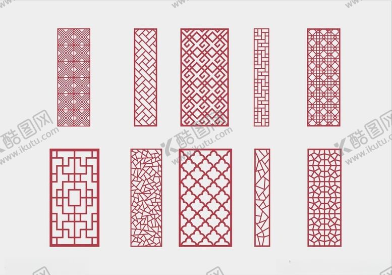 编号：27459511021751214743【酷图网】源文件下载-中式镂空雕花隔断