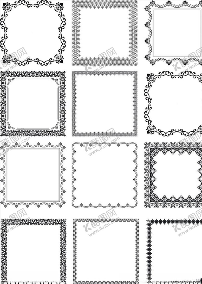 编号：44355510031340325010【酷图网】源文件下载-花边花框边框
