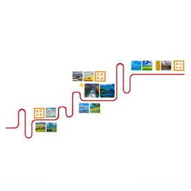 自然楼梯形象墙