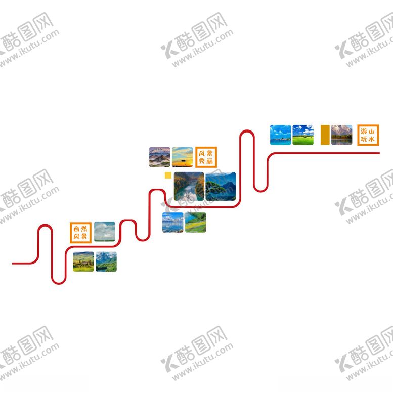 编号：63842404011915315131【酷图网】源文件下载-自然楼梯形象墙