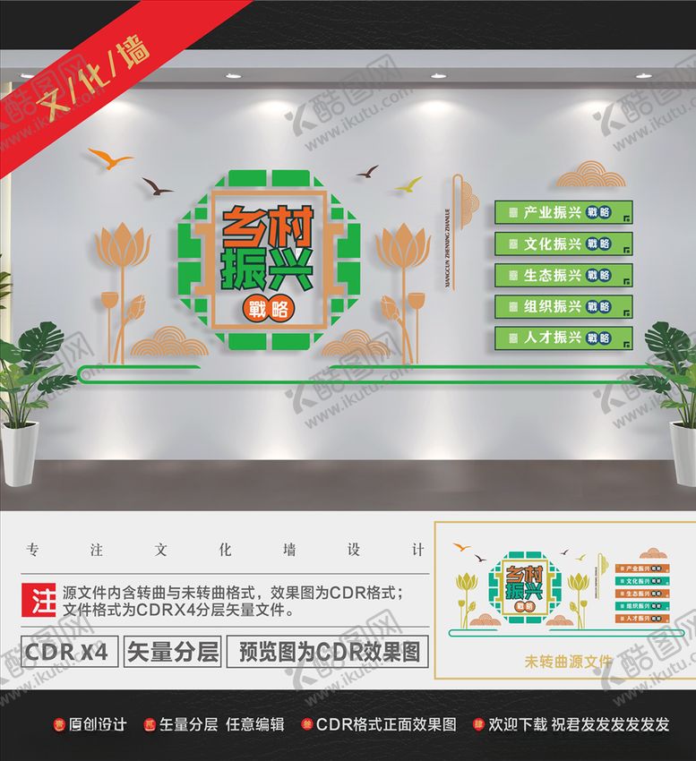 编号：93321110220758184412【酷图网】源文件下载-乡村振兴战略文化墙