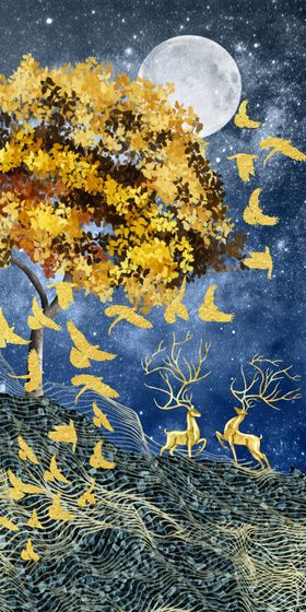 魔幻夜景装饰画