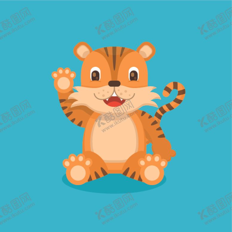 编号：11234510020436289908【酷图网】源文件下载-卡通老虎