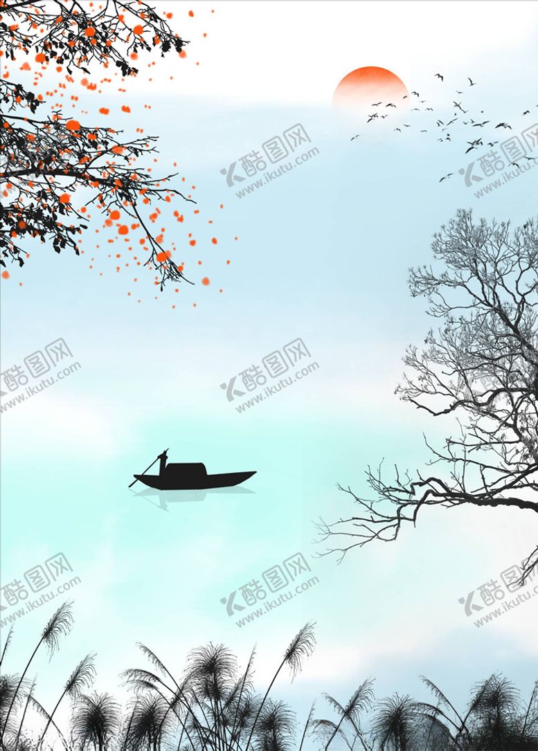 编号：18487705090639478696【酷图网】源文件下载-水墨装饰画