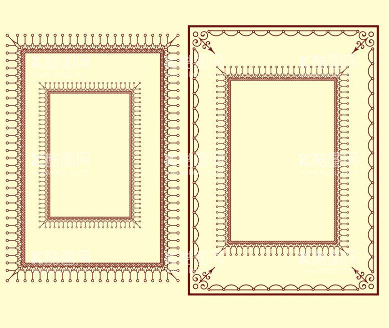 编号：85968912080554256132【酷图网】源文件下载-花纹边框