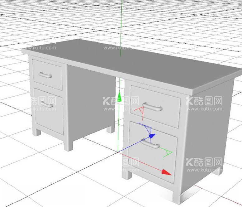 编号：66065011250821027076【酷图网】源文件下载-C4D模型书桌