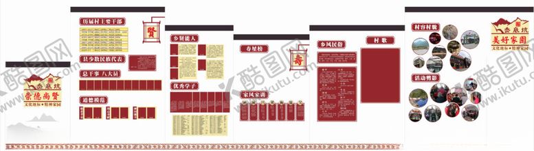 编号：95432104040421119972【酷图网】源文件下载-文化墙