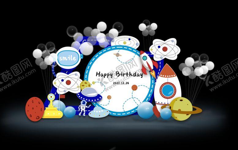 编号：65395801272343228900【酷图网】源文件下载-生日宴 太空
