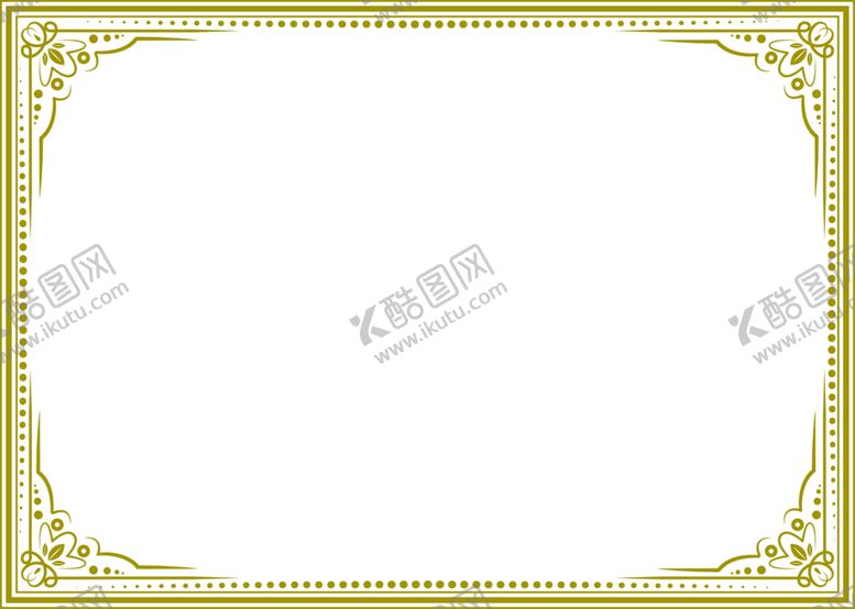 编号：84880301261137396637【酷图网】源文件下载-证书边框