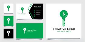 创意钥匙标志设计套装