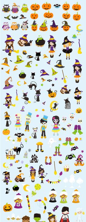 万圣节免抠帖纸