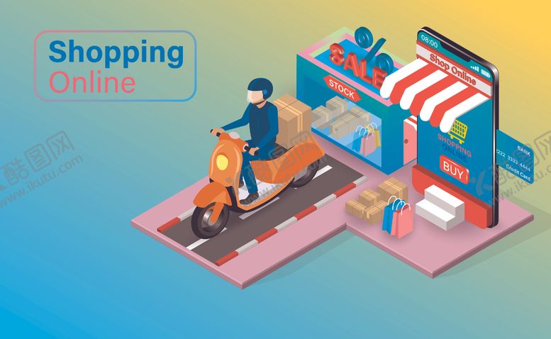 编号：52520409202333393887【酷图网】源文件下载-在线购物快递