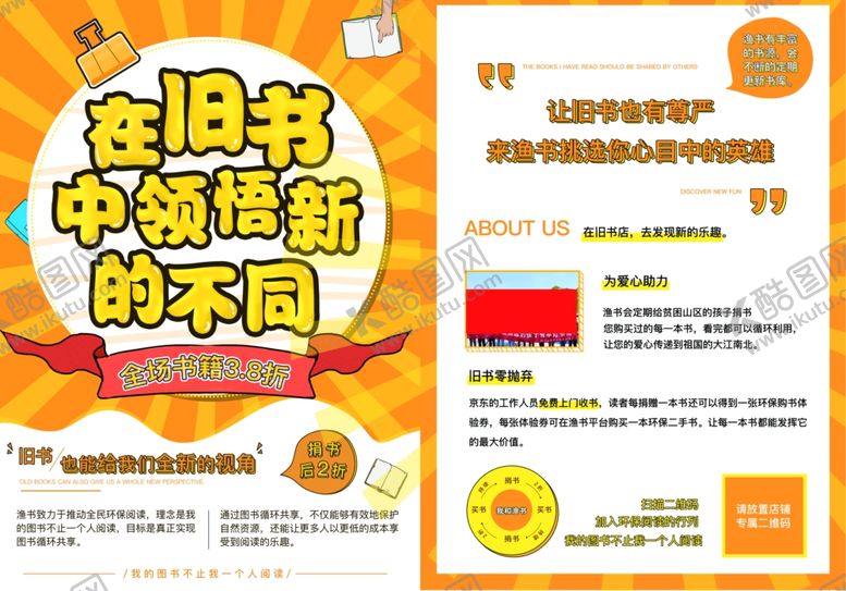 编号：25360706170049386112【酷图网】源文件下载-书店单页