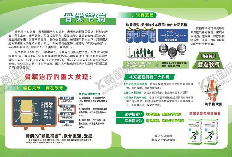 编号：37100904022224291200【酷图网】源文件下载-氨糖宣传页展示