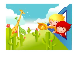 儿童插画可爱卡通设计绘本图
